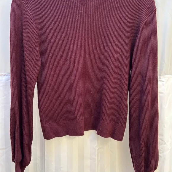 Lulu Crossover Sweater. Size 2. Cassis EUC - Picture 2 of 4